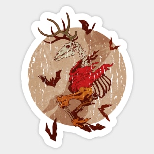 Halloween Deer Skeleton - Wendigo Sticker